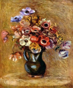 印象派の花 Painting - アネモネの花 ピエール・オーギュスト・ルノワール